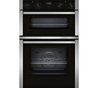 NEFF N50 U1ACE2AN3B Built In Electric Double Oven - Stainless Steel - A/B Rated, Stainless Steel