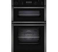 Neff N50 U2ACH7AG7B Black/Graphite Grey Built-In Pyrolytic Double Oven