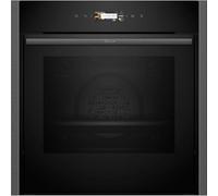 NEFF N70 B54CR31G0B Slide&Hide Single Oven Graphite Grey | EcoClean, Electronic, 3.7" Full Touch TFT Display, Circotherm, 14 functions, Rotating handle, Soft open door.