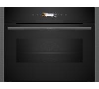 NEFF N70 C24MR21G0B Built In Compact Electric Single Oven with Microwave Function - Graphite Grey, Graphite