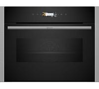 Neff N70 C24Mr21N0B Built-In Compact Combination Microwave - Black & Stainless Steel