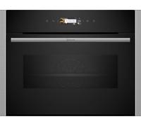 Neff N70 C24MR21N0B Stainless Steel Built-In Compact Combination Microwave Oven