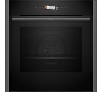 NEFF N70 Slide & Hide® B54CR71G0B Built In Electric Single Oven with Pyrolytic Cleaning - Graphite Grey - A+ Rated, Grey