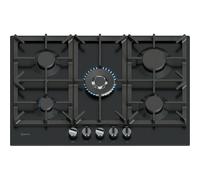 N 70 Gas hob 75 cm Enamel, Black T27CIQ8S0