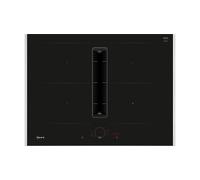 Neff N70 V57THQ4L0 70cm Wide Black Venting Induction Hob - Externally Ducted/Recirculating