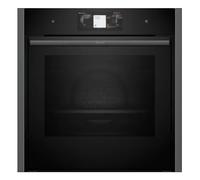 Neff N90 B64FT53G0B Black/Graphite Grey Slide & Hide Built-In Steam Oven