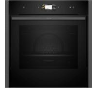 Neff N90 B64VS71G0B Slide and Hide Single Oven with Added Steam Funct B64VS71G0B