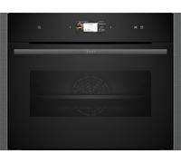 NEFF N90 C24FS31G0B Wifi Connected Built In Compact Electric Single Oven - Graphite Graphite