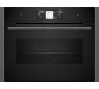 Neff N90 C24FT53G0B Black/Graphite Grey Built-In Compact Steam Combination Oven