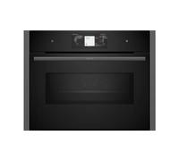 Neff N90 C24MT73G0B Black/Graphite Grey Built-In Pyrolytic Compact Combination Microwave Oven - Ex-Display