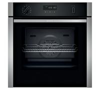 Neff Slide&hide B6Ach7Hh0B Built-In Single Multi-Function Pyrolytic Oven - Black Stainless Steel Effect