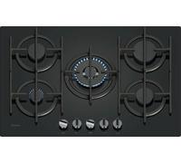 NEFF T27PIQ4S0 - Black 75cm Gas Hob - 5 Burners with Wok Burner - N70 Series
