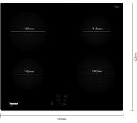 NEFF N30 T36CA50X1U Induction hob, 60cm, Plug & Play with PowerBoost, Built in, Black