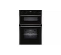 NEFF, N50, U1ACE2AG3B, 60cm Built-in Double Oven with CircoTherm, Easy Clean and LCD display in Graphite-Grey