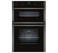 NEFF, N50, U1ACE2AG3B, 60cm Built-in Double Oven with CircoTherm, Easy Clean and LCD display in Graphite-Grey