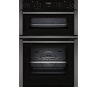 NEFF, N50, U1ACE2AG3B, 60cm Built-in Double Oven with CircoTherm, Easy Clean and LCD display in Graphite-Grey