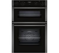 NEFF N50 U1ACE2AG3B Built In Electric Double Oven - Graphite - A/B Rated, Silver