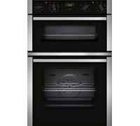 NEFF N50 U1ACE2AN3B Built In Electric Double Oven - Stainless Steel - A/B Rated, Stainless Steel