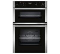 Neff U1Ace2Hn0B Built-In Electric Double Oven - Black Stainless Steel Effect