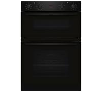 Neff U1DCC0AK3B CircoTherm Main oven, 2 functions, Red LED display. 2nd oven 3 functions