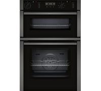 NEFF U2ACH7AG7B - Black/Graphite Double Oven - 71L/34L - A+B Rated