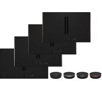Neff V68YYX4B0 - Matt Black 80cm Induction Hob with Integrated Ventilation - 4 Zones - B Energy