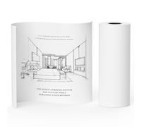 NefLaca White Drawing Paper Roll 61cm x 45.72m Paper roll Easel Painting Paper Sewing Pattern Drafting White Painting Paper Roll (1 roll)