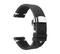 NEFLUM 18mm 20mm 22mm Soft Suede Leather Watch Strap Quick Release Watch Bracelet with Folding Clasp,20mm