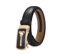 NEFLUM 2.4 cm Width Women Leather Belts Automatic Buckle Belt for Women Casual Decorative Belt, 120cm