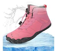 NEFLUM Barefoot Hiking Shoes | Winter Shoes for Men,Wide Toe Box Waterproof Stylish Slip Resistant Fitness Walking Jogging Sock Sneakers Travel Lightweight Barefoot Pink