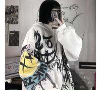NEFLUM Gothic Cartoon Hip Hop Hoodies Women Japanese Funny Punk Oversize Hooded Sweatshirts Blackpink Hoodie Sweat Jacket Women Women Hoodie Kawaii Clothes Y2k Clothes