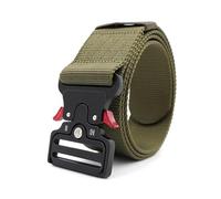 NEFLUM Men's Belt Outdoor Tactical Nylon Belts 5 cm Width Casual Decorative Belt for Clothing Accessories, Army Green, 125x5cm