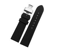 NEFLUM Nylon + Leather Watch Strap 19mm 20mm 22mm 23mm 24mm Wrist Band Men's Waterproof Canvas Watch Bracelet,19mm