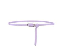NEFLUM Pu Leather Thin Waist Belt Women Skirt Belt Skinny Belt Dress Jeans Colorful Decorative Casual Belt, Purple, 110x1cm