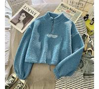 NEFLUM Short High Collar Hoodies Women Thicken Loose Korean Autumn Zipper Coat Embroidery California Blackpink Hoodie Sweat Jacket Women Women Hoodie Kawaii Clothes Y2k Clothes