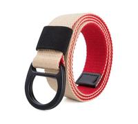 NEFLUM Striped Canvas Tactical Belt Men/Women Casual Jeans Decorative Belt 115x3.8 cm Outdoor Sports Belt, 115x3.8cm