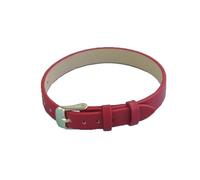 NEFLUM Women's Leather Watch Band 6mm 8mm 10mm Pin Buckle Watch Strap for Women's Watch Replacement Accessories,Red,6mm