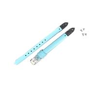 NEFLUM Women's Watch Straps 8mm Small Size Watch Bracelet Vintage Leather Watchbands + Installation Tools,Light Blue,8mm