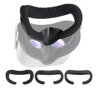 Nefuo Face Cover for Quest 2, 3 PCS Sweat-Proof Breathable VR Foam Replacements Accessories, Anti-fogging Fitness Facial Interface with Anti-Leakage Nose Pad for Meta Quest 2 VR Headsets