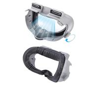 Nefuo Face Cover Pad with Adjustable Knob Compatible with Oculus/Meta Quest 3 Accessories,Soft PU Facial Interface with Leak-proof Nose Pad,Face Cushion Replacement for Quest 3