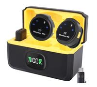 Nefuo Mini 2 Wireless Lavalier Microphone for iPhone15/16/17 Android,Lavalier Microphone with Strong Noise Cancelling,32H Battery Life with Charging Case,Lapel Mic for Video,Vlogging,YouTube,TikTok