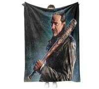 Negan Cuddly Blanket 150 x 200 cm Blanket Fluffy Soft & Warm Blanket Flannel Fleece Blanket Wrinkle Resistant / Anti-Discolouration for Sofa Blanket Bed Throw (Negan)