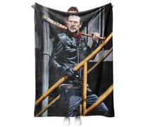 Negan Cuddly Blanket 150 x 200 cm Blanket Fluffy Soft & Warm Blanket Flannel Fleece Blanket Wrinkle Resistant / Anti-Discolouration for Sofa Blanket Bed Throw (TWD)