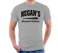 Negans Baseball Academy Walking Dead Men's T-Shirt Heather Grey