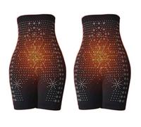 "Negative Ion Lymphatic Drainage Shaping Shorts | Ice Silk Ion Fiber Repair Shaping Shorts | High-Waisted Tummy Control Body Shaper & Butt Lifter Control Knickers | Slimming Briefs for Women" (black)