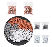 Negative Ionic Shower Head Beads Replacement Bio-Active Stone for Ionic Filter Shower Head Remove Chlorine Fluoride Impurities and Hard Water (Three -Color White Gray)