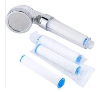 Negative Ions Pressurized Handheld Shower Head, Large Powerful Handheld Showerhead Djustable Jetting Shower Head High Pressure Saving Water Bathroom Anion Filter Shower with PP Cotton Filters
