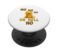 Negative, no oh hell no, baby chick, bird, chicken PopSockets Adhesive PopGrip