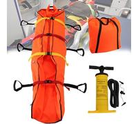 Negative Pressure Emergency Stretcher, Vacuum Rescue Fixed Airbag, PVC First Aid Air Splint Set, Heavy Duty Handles, Emergency Stretcher for Mines and Coal Mines Stretcher