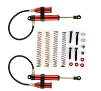 Negative Pressure Shock Damper Internal Springs High Performance Vibration Reduction Upgrade Accessories for RGT 1/10 RC 86100 Climbing Vehicle Titanium Black Red Dark Blue 108mm (Red R86007BL-B)
